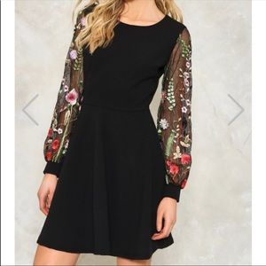 Nasty gal black flare dress